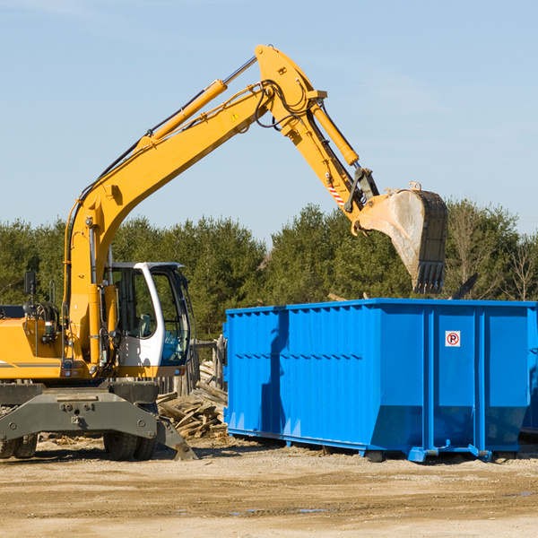 what are the rental fees for a residential dumpster in New Home